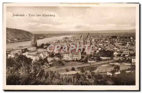 Cartes postales Andernach Total vom Kranenberg