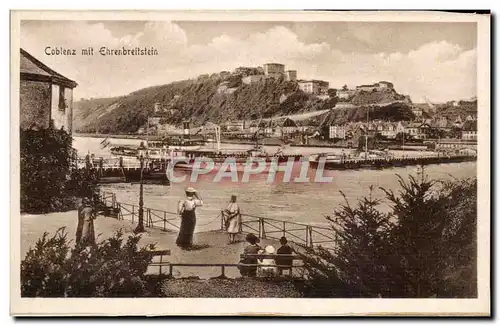 Cartes postales Coblenz mit Ehrenbreitsein