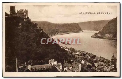 Cartes postales St Goarshausen mit Burg Katz