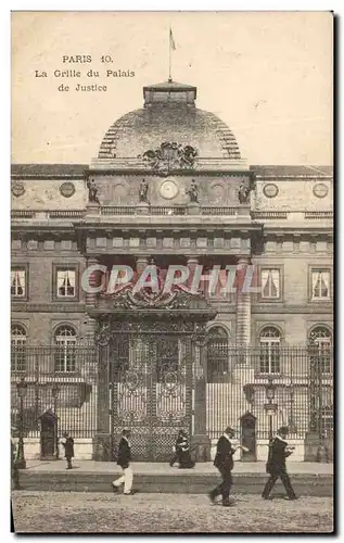 Paris Cartes postales La grille du palais de justice