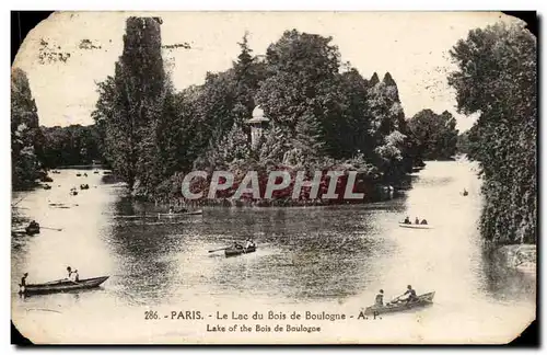 Paris Cartes postales Le lac du Bois de Boulogne