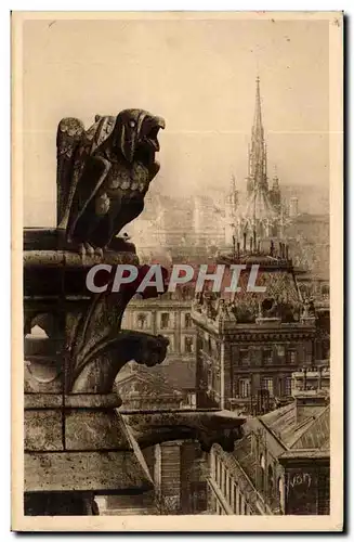 Paris Ansichtskarte AK Notre Dame Chimere et Sainte Chapelle