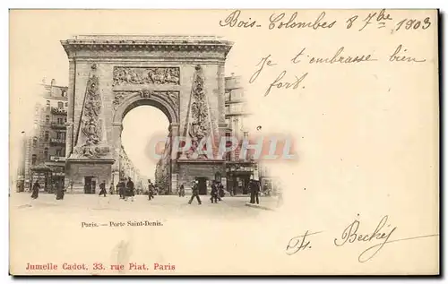 Paris Cartes postales La porte St Denis