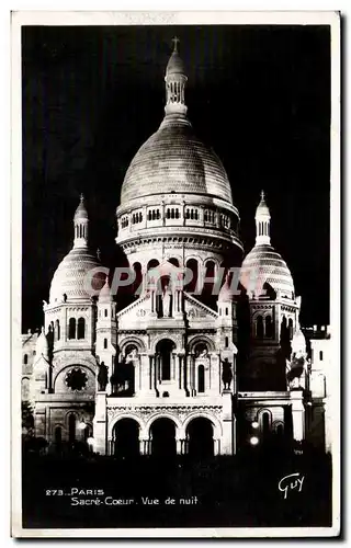 Paris Ansichtskarte AK Le Sacre Coeur Montmartre Vue de nuit