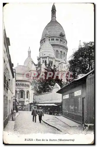 Paris Ansichtskarte AK Rue de la Barre Le Sacre Coeur de Montmartre