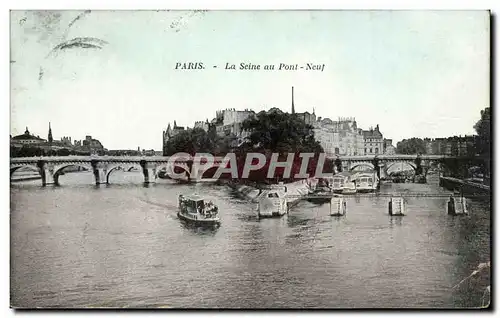 Paris Cartes postales La Seine au pont neuf