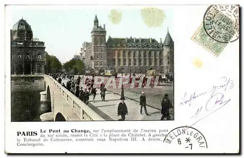 Paris Cartes postales Le pont de change