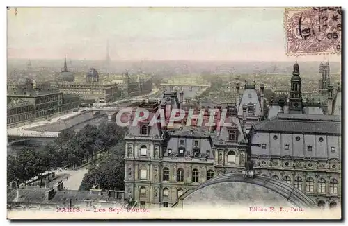 Paris Ansichtskarte AK Les sept ponts