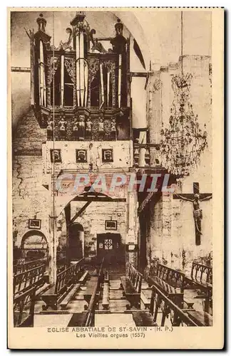 St Savin Cartes postales Les vieilles orgues (1557)