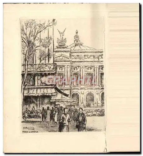 Cartes postales Fantaisie Paris Cafe de la Paix Opera