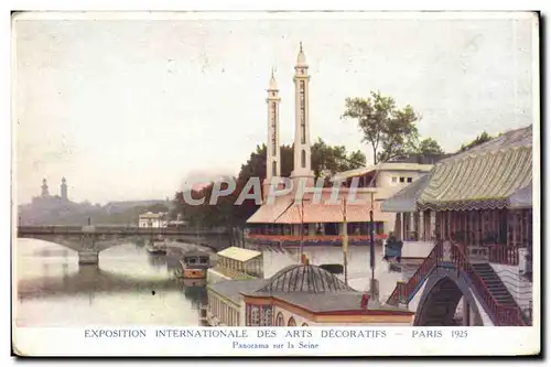 Paris Cartes postales Exposition internationale des Arts DEcoratifs Paris 1925 Panorama sur la Seine