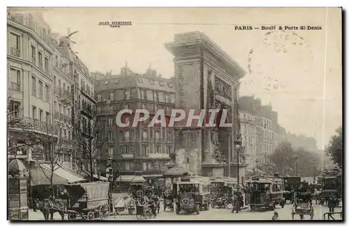 Paris Cartes postales Boulevard et Porte Saint Denis