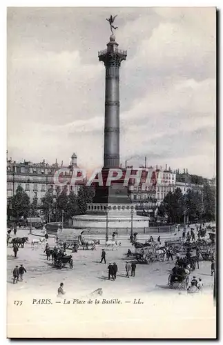 Paris Cartes postales La place de la Bastille