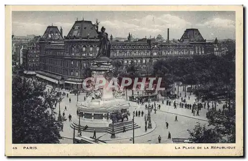 Paris Cartes postales Place de la Republique