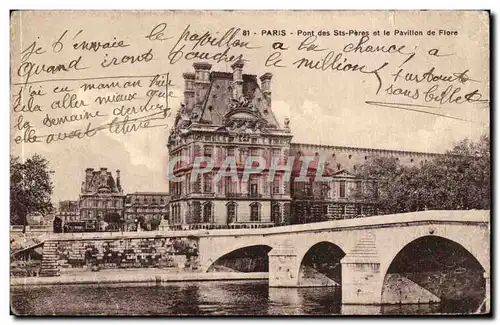 Paris Cartes postales Pont des Saints Peres et le pavillon de Flore