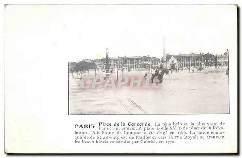 Paris Cartes postales Place de la Concorde