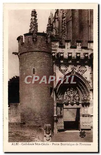 Cartes postales Albi La cathedrale Sainte CEcile Porte Dominique de Florence