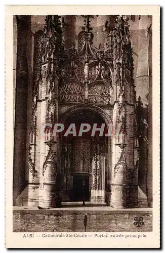 Ansichtskarte AK Albi La cathedrale Sainte CEcile Portail entree principale