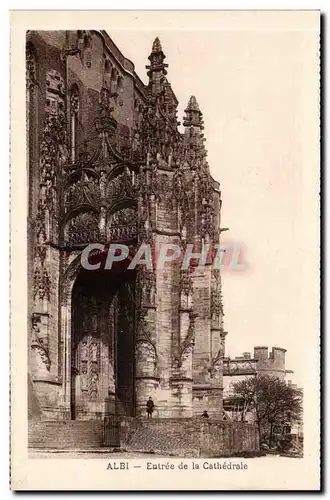 Cartes postales Albi La cathedrale Entree