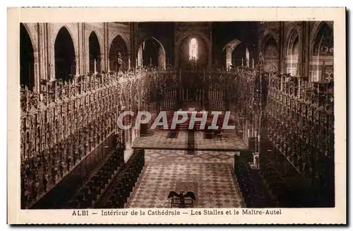 Ansichtskarte AK Albi La cathedrale Interieur Les stalles et le maitre autel