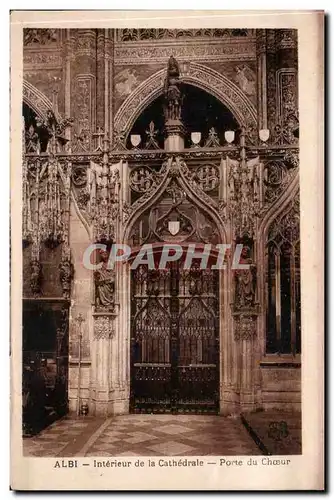 Cartes postales Albi La cathedrale Ste Cecile Interieur Porte du choeur