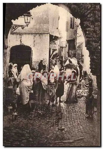 Ansichtskarte AK Algerie Alger Une rue de la casbah