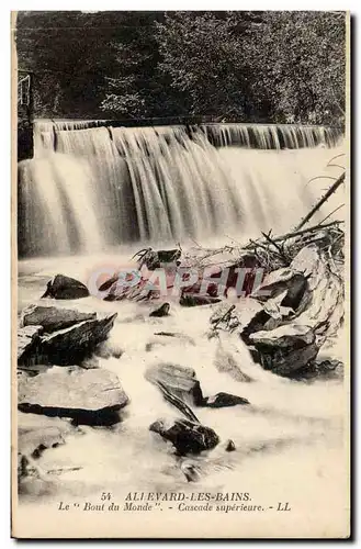 Cartes postales Allevard les Bains Le bout du monde Cascade superieure