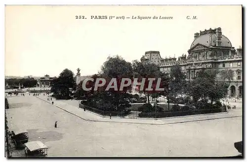 Cartes postales Paris Le square du Louvre