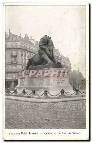 Cartes postales Paris Le lion de Belfort