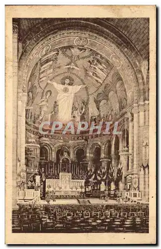 Cartes postales Paris Basilique du Sacre Coeur de Montmatre Le choeur et le maitre autel