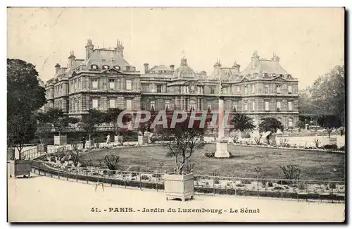 Ansichtskarte AK Paris le Jardin du Luxembourg Le Senat