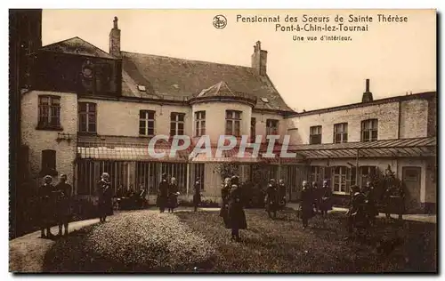 Belgique Cartes postales Pensionnat des soeurs de Sainte Therese Pont a Chin les Tournai Une vue interieure