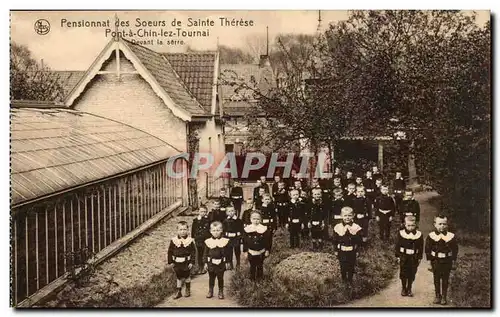 Belgique Cartes postales Pensionnat des soeurs de Sainte Therese Pont a Chin les Tournai Devant la serie