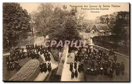 Belgique Cartes postales Pensionnat des soeurs de Sainte Therese Pont a Chin les Tournai Panorama