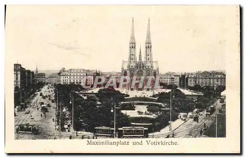Autriche Austria Wien Vienne Maximilianplatz und Votivkirche