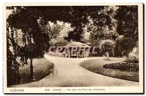 Vichy Cartes postales Un coin du parc des Celestins