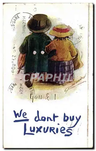 Cartes postales Fantaisie We don&#39t buy luxuries