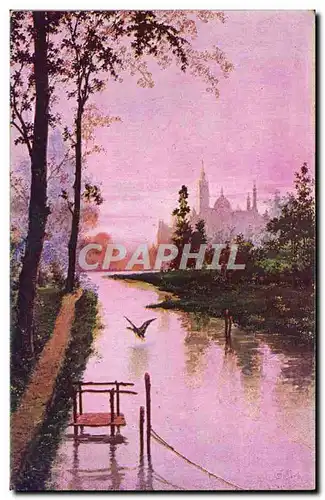 Cartes postales Fantaisie Vue sur le fleuve Casiez Bourgeois Cambrai