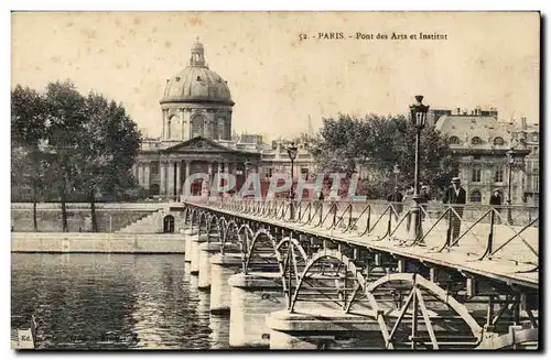 Paris Ansichtskarte AK Pont des Arts et Institut