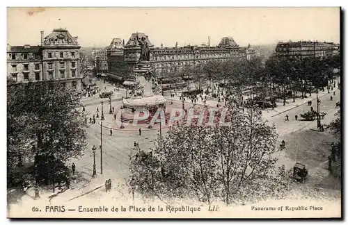 Paris Ansichtskarte AK Ensemble de la place de la Republique