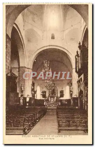 St Savin Ansichtskarte AK L&#39eglise abbatiale Vue interieure