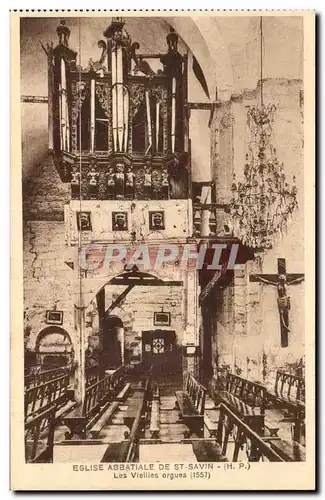 St Savin Cartes postales L&#39eglise abbatiale Les vieilles orgues