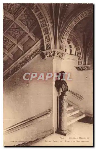 Albi Cartes postales Chateau Henri IV Grand escalier Buste de Bernadette