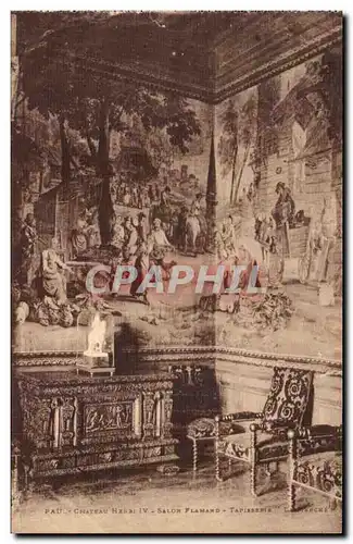 Albi Cartes postales Chateau Henri IV Salon flamand Tapisserie