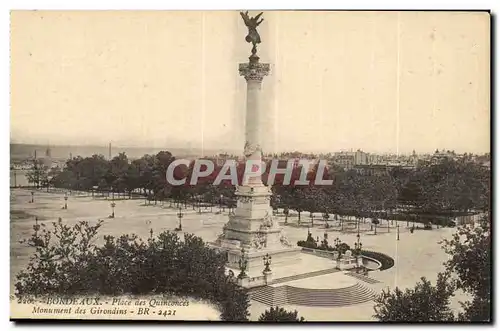 Bordeaux Cartes postales Place des Quinconces