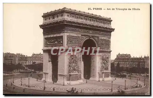 Paris Cartes postales Arc de TRiomphe de l&#39etoile