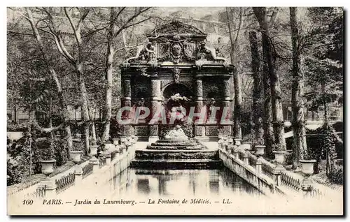 Paris Ansichtskarte AK Jardin du Luxembourg Fontaine de Medicis