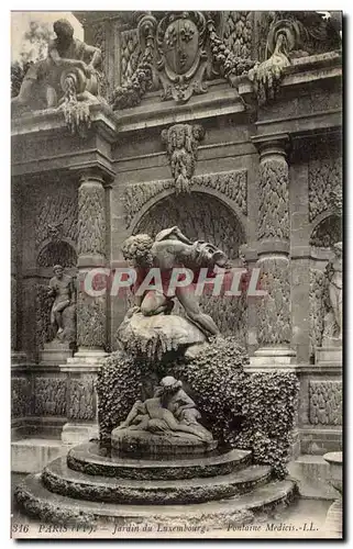 Paris Ansichtskarte AK Luxembourg Jardin Fontaine Medicis