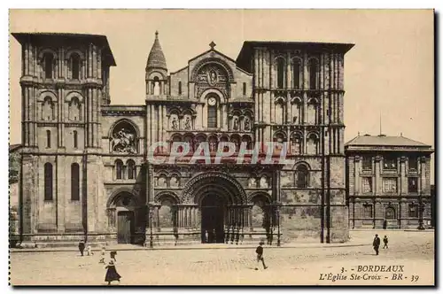 Bordeaux Cartes postales L'eglise Ste Croix