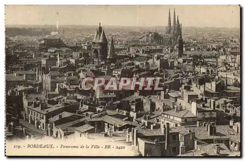 Bordeaux Ansichtskarte AK Panorama de la ville